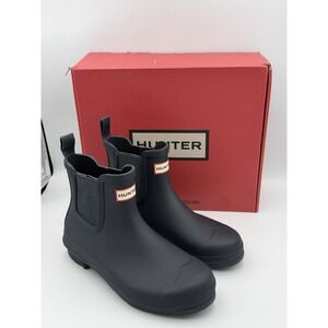 Hunter Original Chelsea Rain Boots Navy US 9 WFS2078RMA NIB